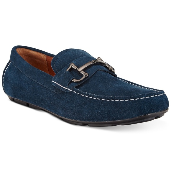 alfani men's james suede driver with bit